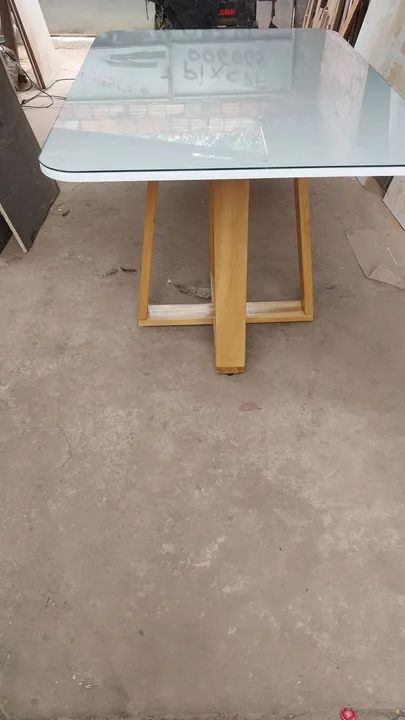 Mesa retangular de vidro 120x80  - Foto 2