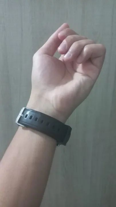 Relogio Technos Masculino Preto Azul p. Borracha 2115Kpt/8A - Foto 4