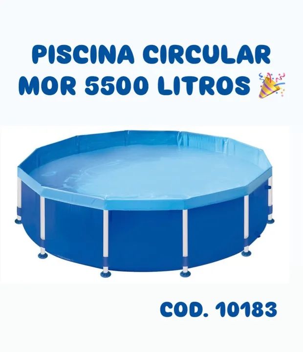 Piscina 5.500litros com a base de ferro na promoção ?