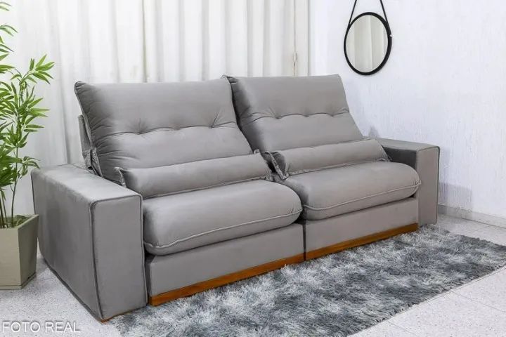 Pré Black Friday! Sofá Retrátil e Reclinável 407  - Tempo limitado.  - Foto 3