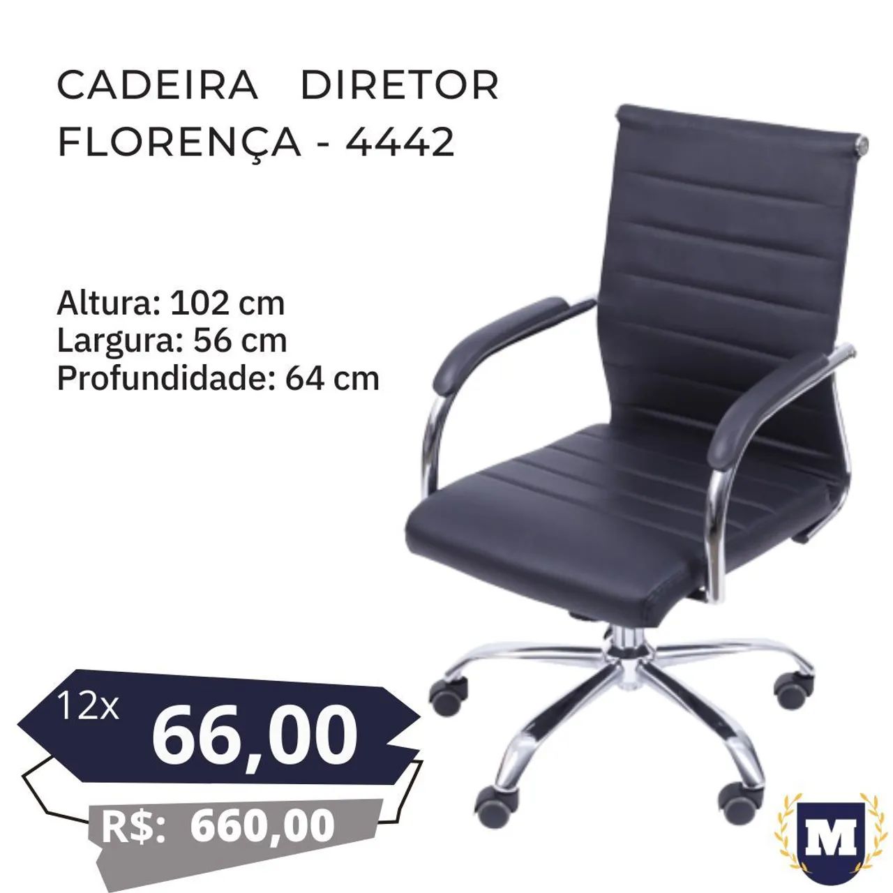 Cadeira diretor Florença - 4442