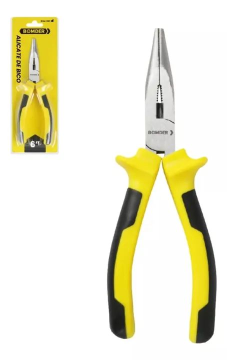 Alicate De Bico Fino Longo 6 Polegadas 165mm Cabo Ergonômica - Loja Natan Abreu 