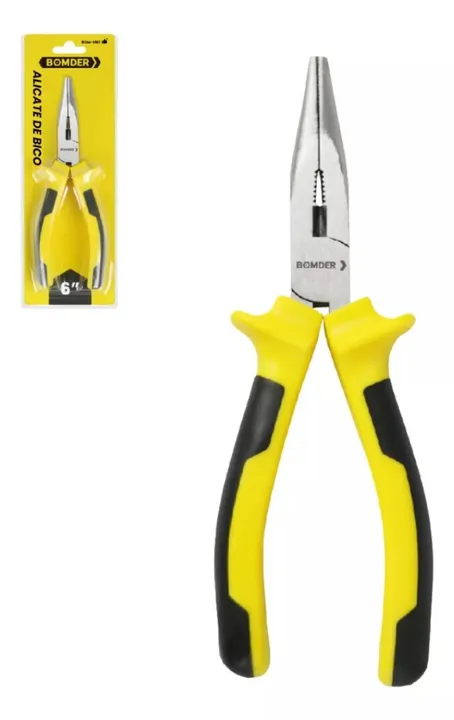 Alicate De Bico Fino Longo 6 Polegadas 165mm Cabo Ergonômica - Loja Natan Abreu