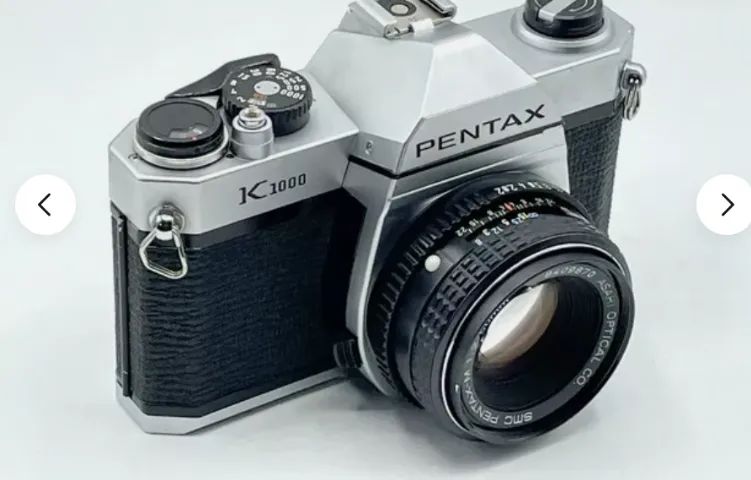 Câmera de filme Pentax K1000 com foco manual SLR com lente Pentax 50 mm e 100mm - Foto 6