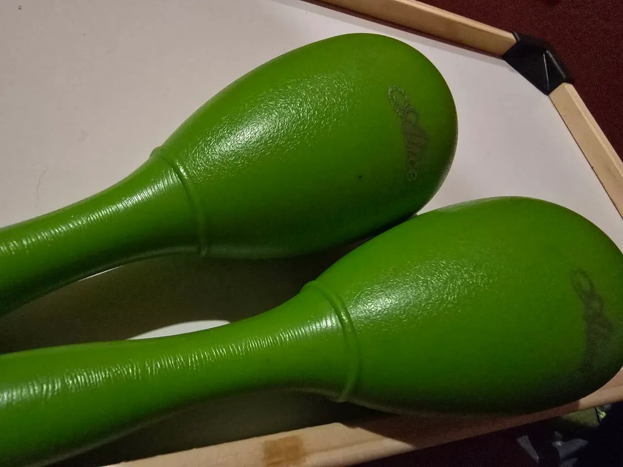 Par de Maracas verdes novas (desapego) - Foto 4