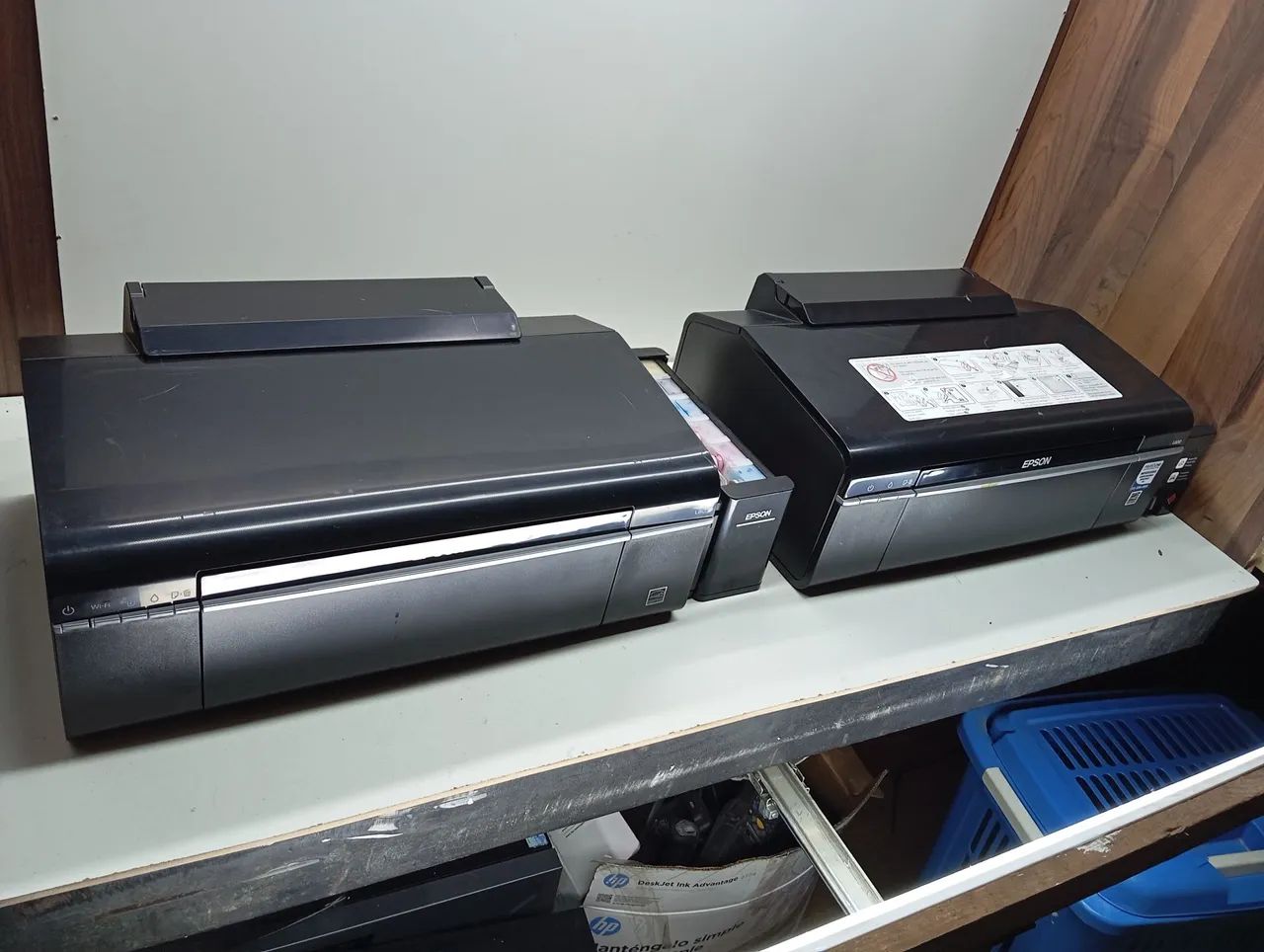 2 Impressoras Epson - tanque de tinta L800 e L805Usadas