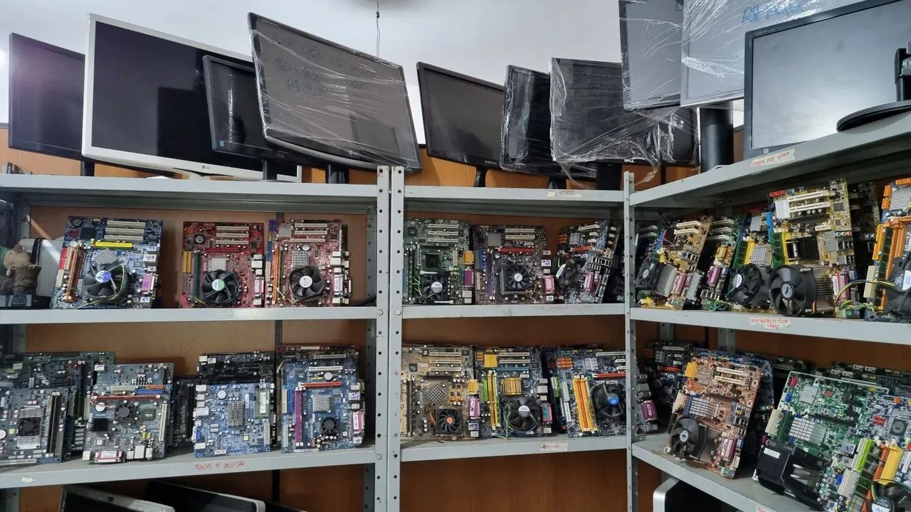 Hardware em geral Placas-mãe monitores e HDs 100% testados !
