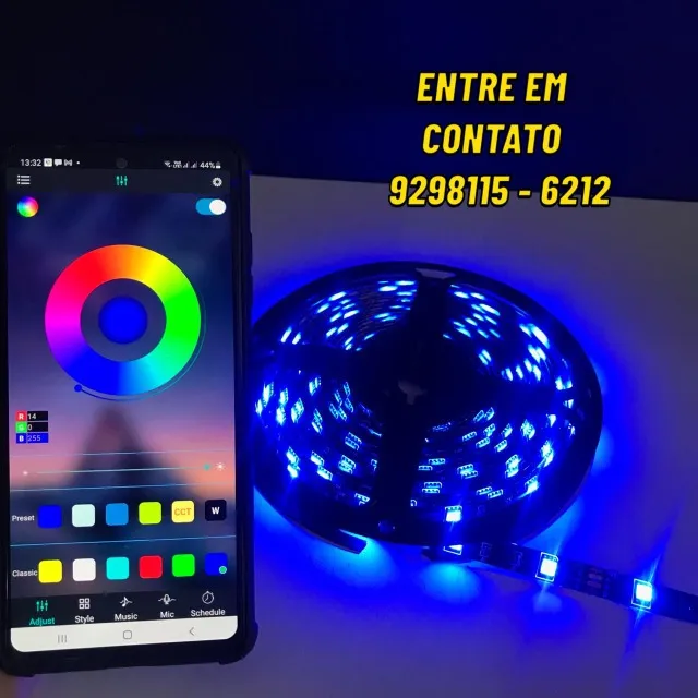 Fita LED Digital RGB bluetooth - Entregamos 9h ás 23h