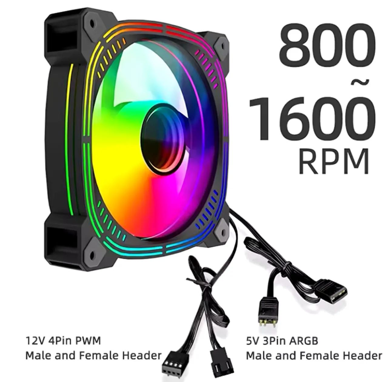 Kit de 4x fans Teucer Prism-ll, ARGB [Novo]