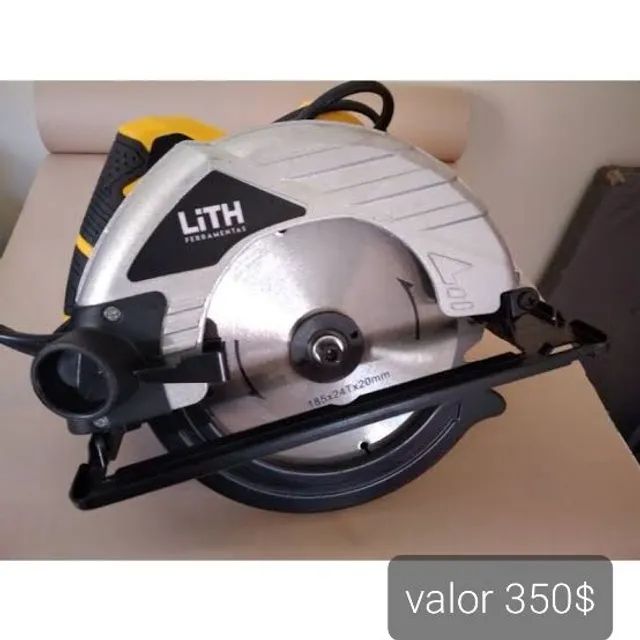 Serra circular lith 1400w 220v novo entregamos acompanha disco - Foto 3