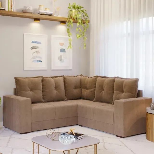 Estofado de Canto NOVO Patricia Sofás e Poltronas Centro de Vila