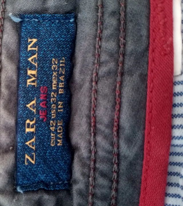 Bermuda Masculina Xadrez Zara - Foto 5