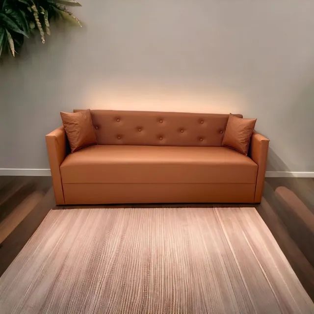 Sofá 3 lug Estilo Retrô ! Seu ambiente decorado, moderno e aconchegante. Várias cores - Foto 2