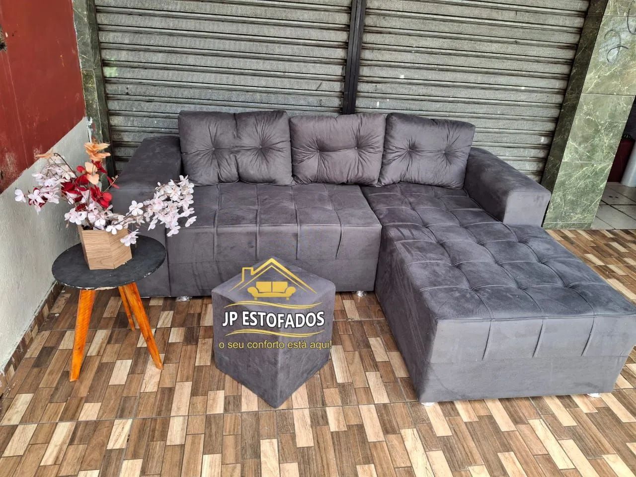 SOFÁ CHEISSE 3 LUGARES ENTREGA GRÁTIS  - Foto 2