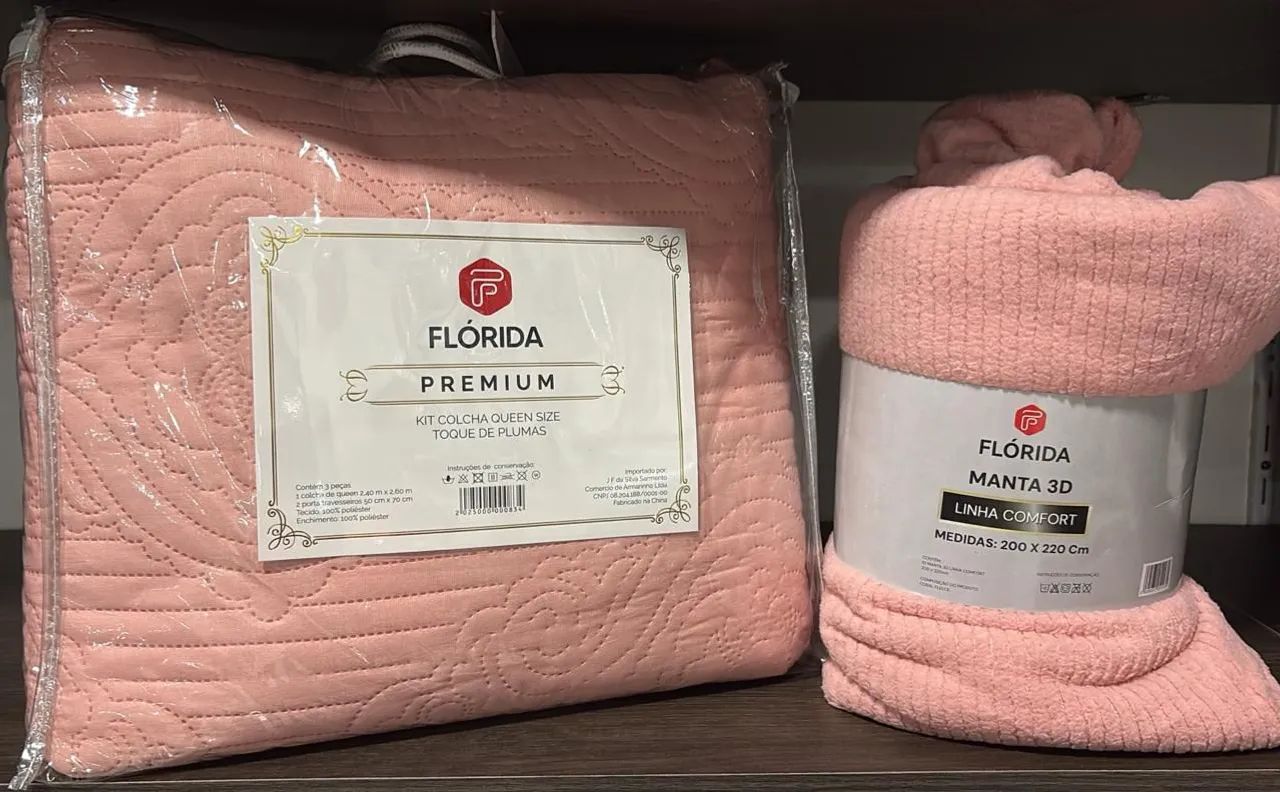 Cobreleito com manta casal