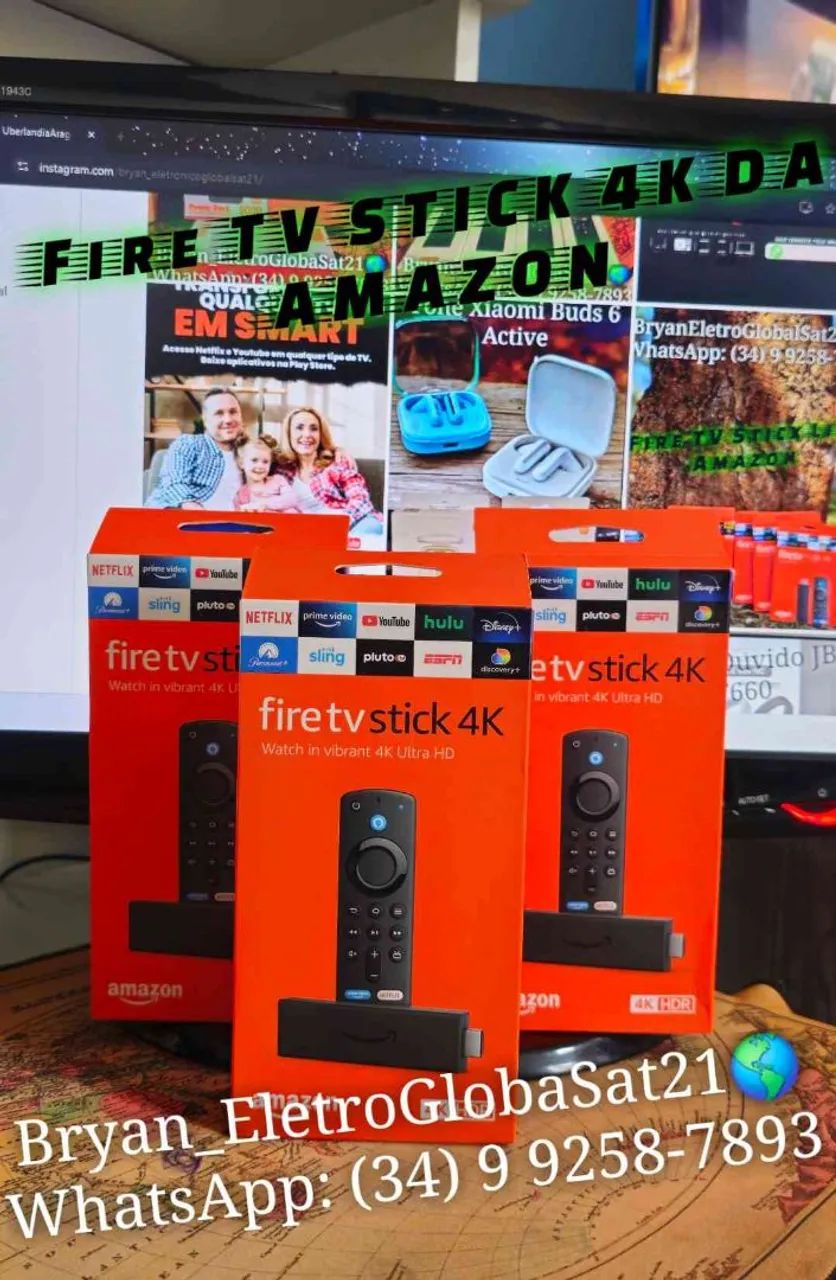Fire TV Stick 4K  da Amazon - Novo 