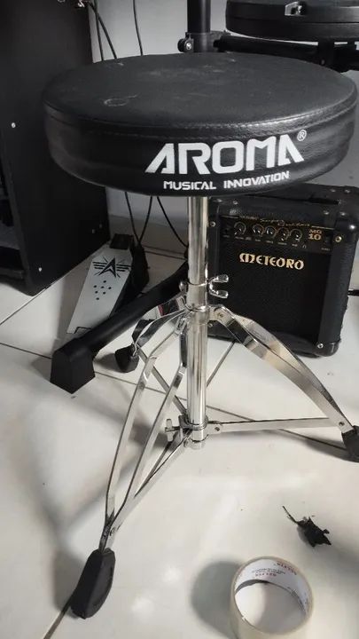 Bateria Eletrônica Aroma TDX-18 Completa! + Caixa Meteoro - Foto 6