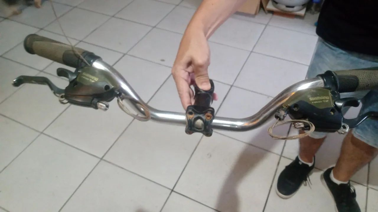 Guidom de bicicleta com 2 trocadores rápido Shimano 