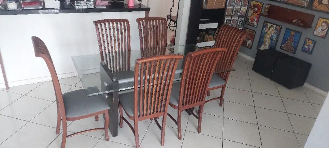 Mesa de Jantar c/ 6 Cadeiras OFERTA IMPERDÍVEL  - Foto 2