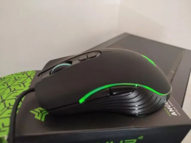 MOUSE GAMER RGB COM CABO USB