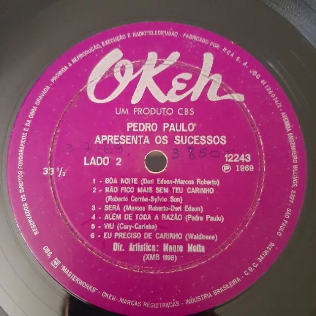Lp Disco Vinil Pedro Paulo Apresenta Os Sucessos Garage Fuzz 1969 Ponha no Lugar - Foto 4