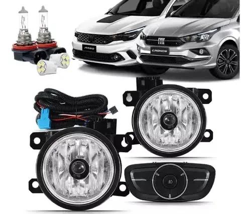 Kit Farol de Milha Fiat Argo e Fiat Cronos 2017