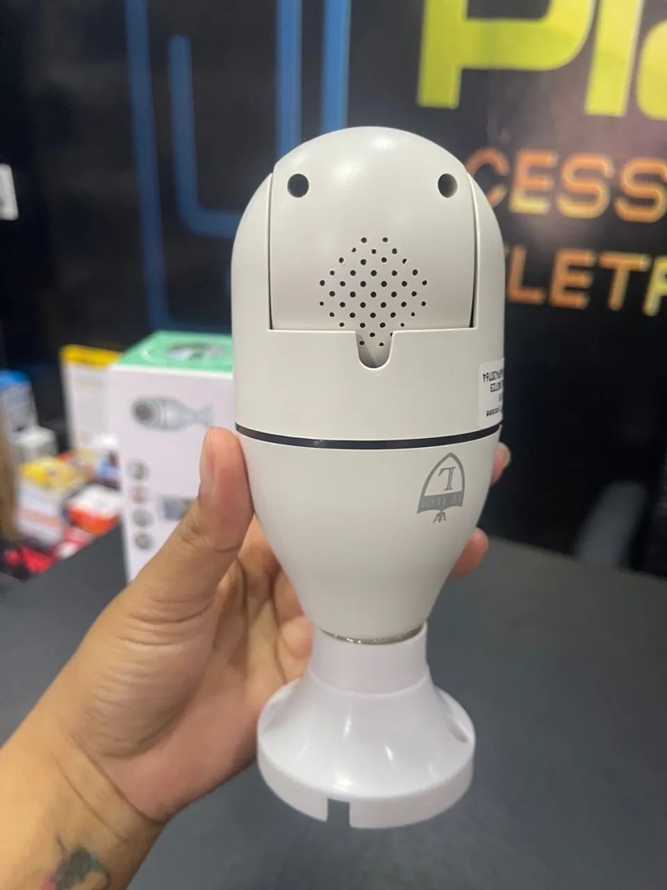 Câmera Ip Lâmpada Wi-Fi Full Hd Visão Noturna - Interna nova Fazemos Entregas  - Foto 2