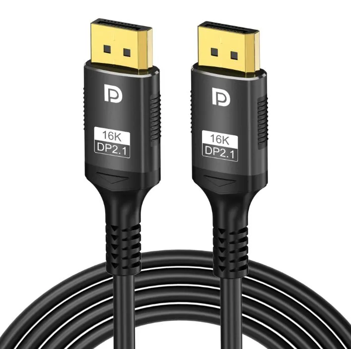 Cabo DisplayPort 2.1 16K - Alta Resolução e Desempenho
