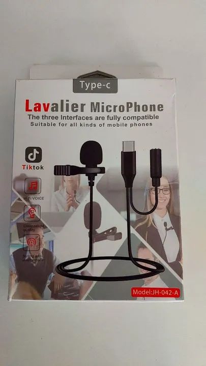 Microfone de Lapela Tipo C