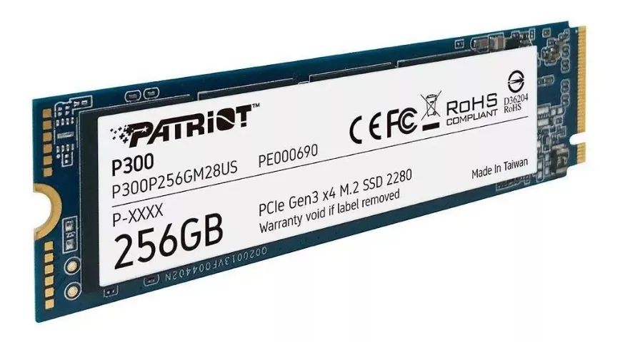 SSD Patriot P300 256GB M.2 NVMe PCIe Gen 3 X4 - Loja Coimbra Computadores - Instalamos - Foto 2