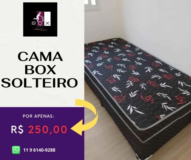 cama box solteiro 