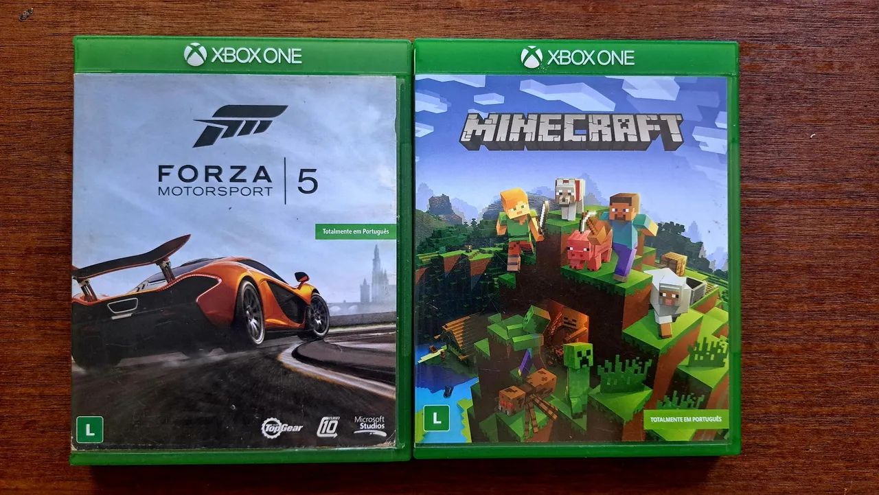 Xbox One - Forza Motorsport 5 e Minecraft R$ 80,00 cada ou R$ 150,00 os dois! 