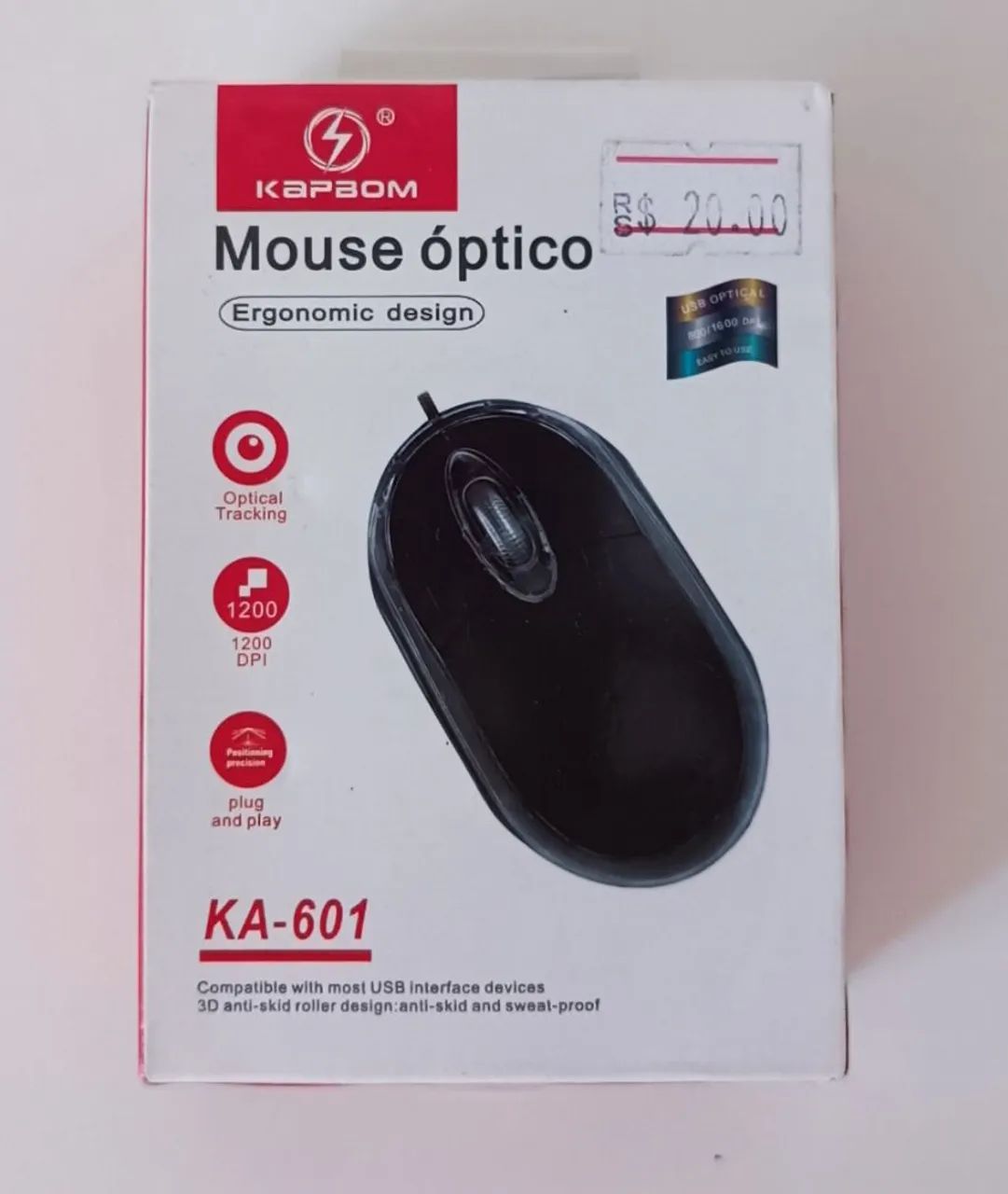 Mouse Óptico com Led  - Foto 2