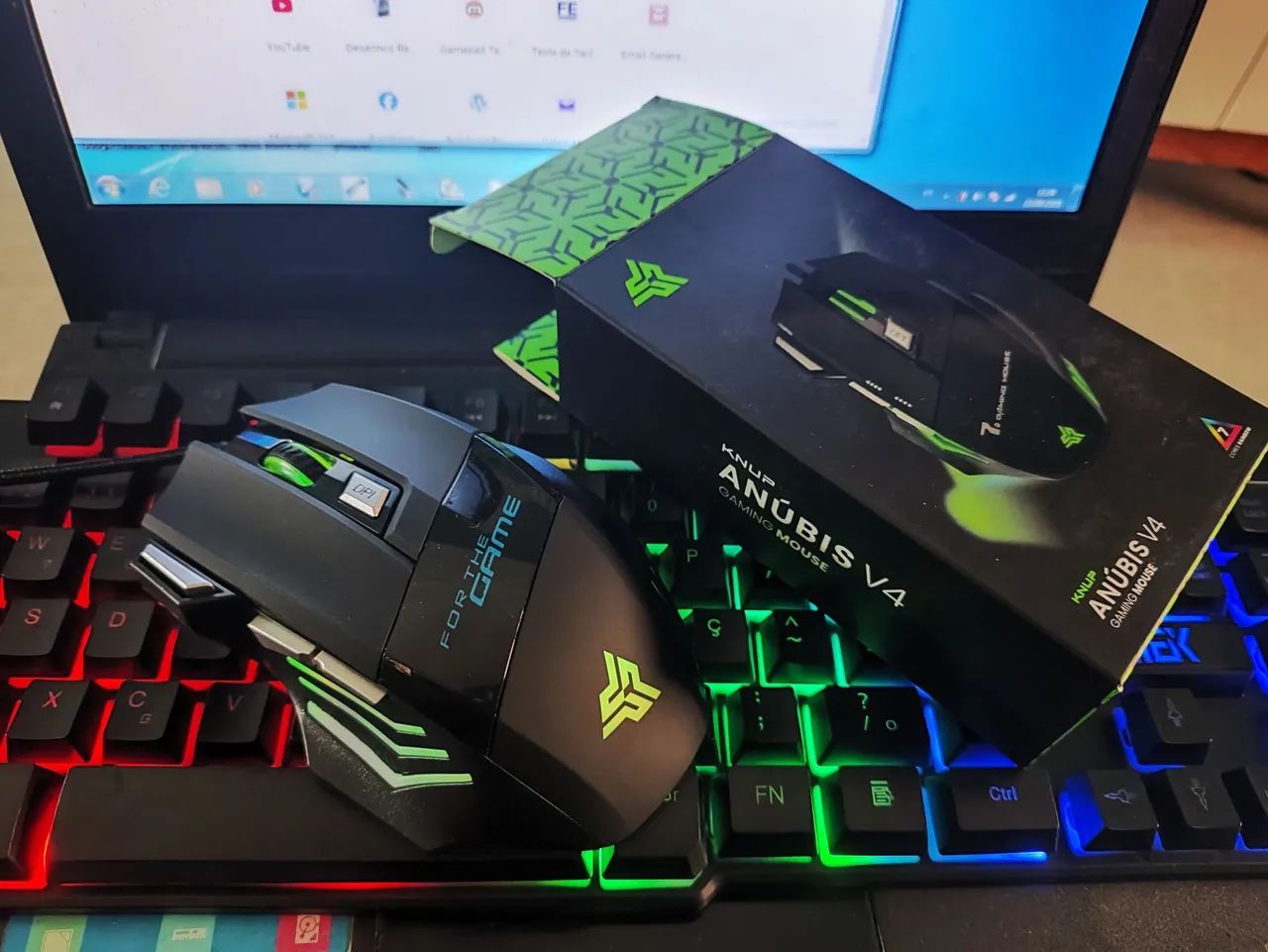 Mouse gamer RGB 7 botões