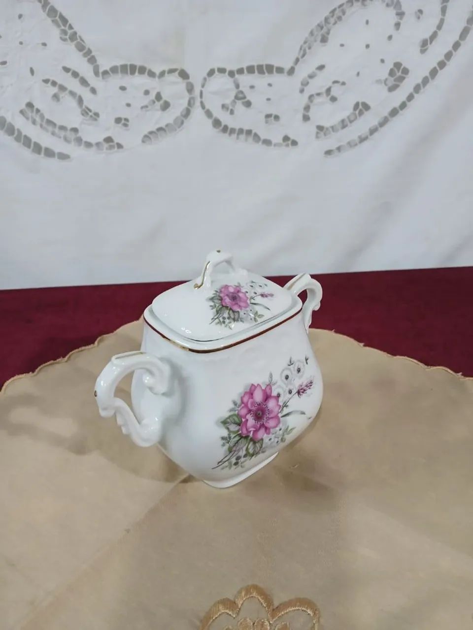  AçucareiroPorcelana Vista Alegre Portugal vintage - Foto 4