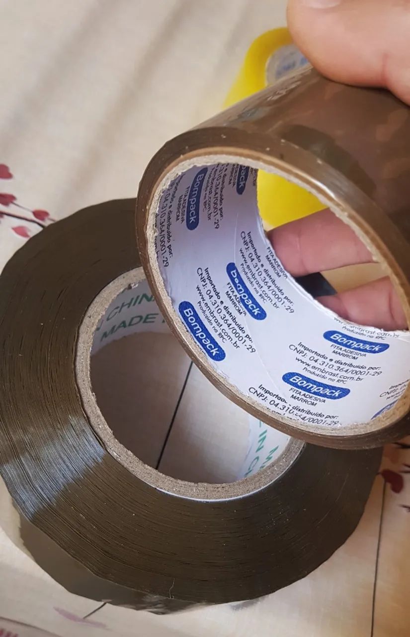 Fita Adesiva Marrom 300 Metros (metragem real) - Foto 4