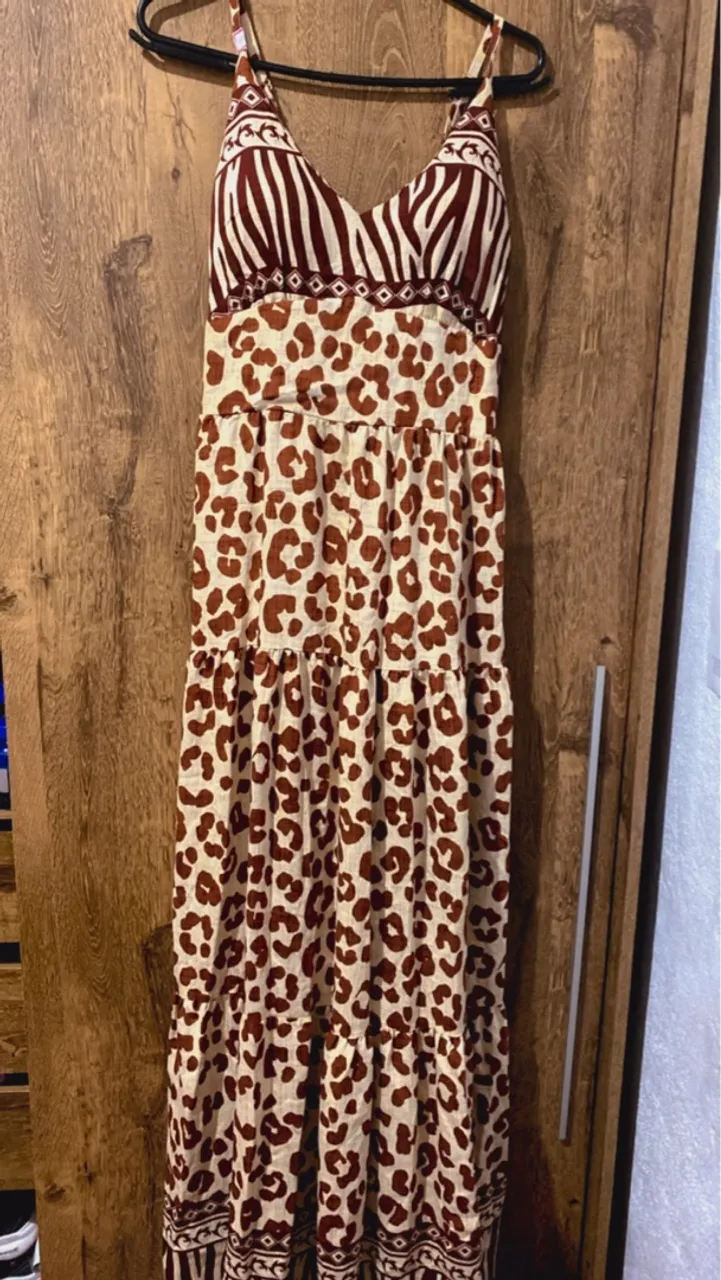 Vestido Longo Animal Print G