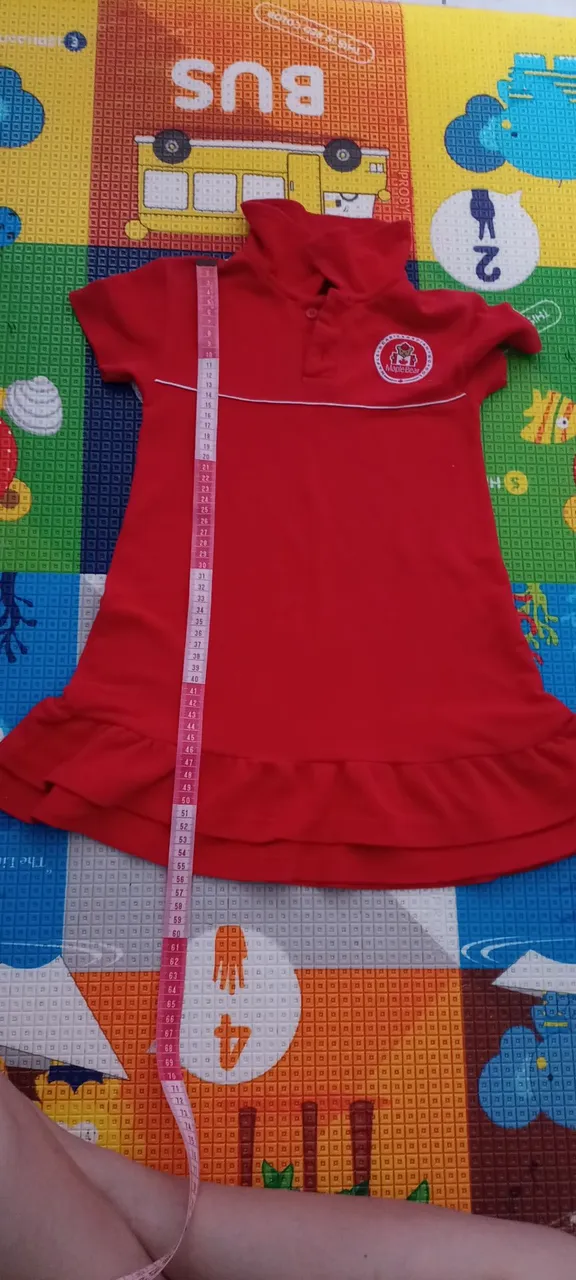 Vestido infantil Maple Bear tamanho 4