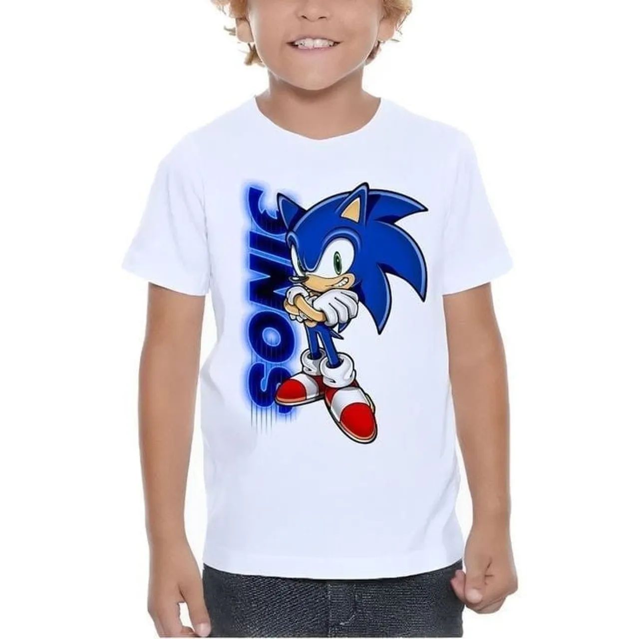Camisa branca Sonic personalizada  - Foto 2