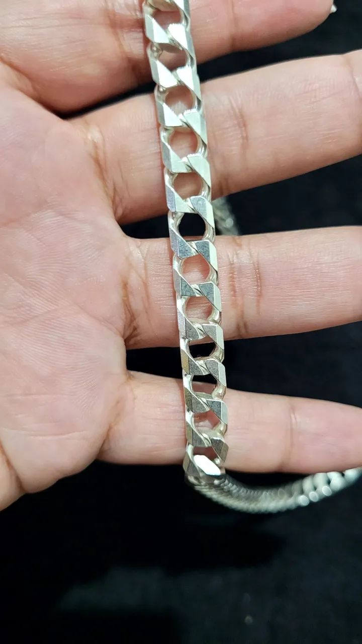 Cordão Prata Italiana 925 - Foto 4