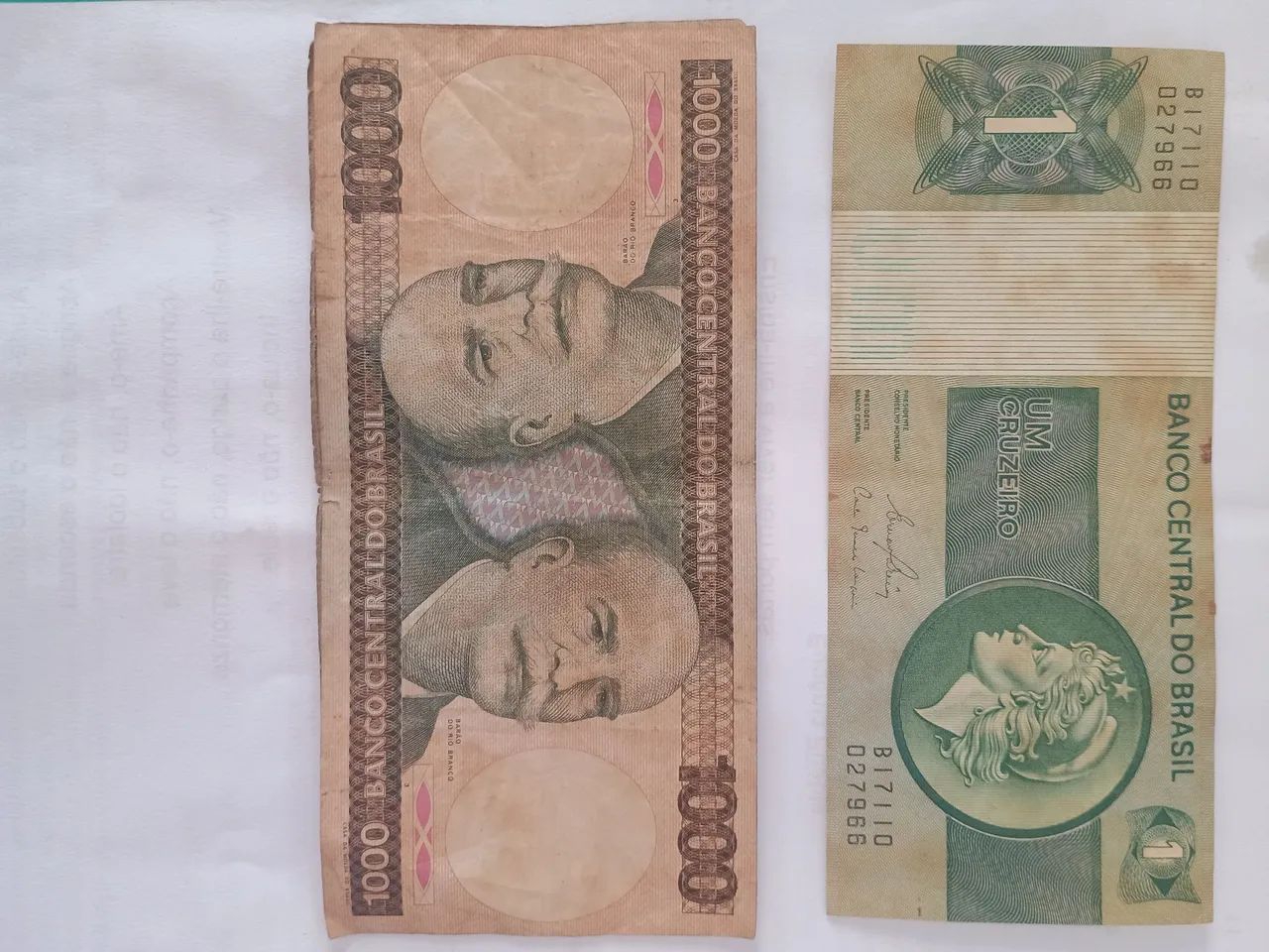 Cédulas Brasileiras Antigas