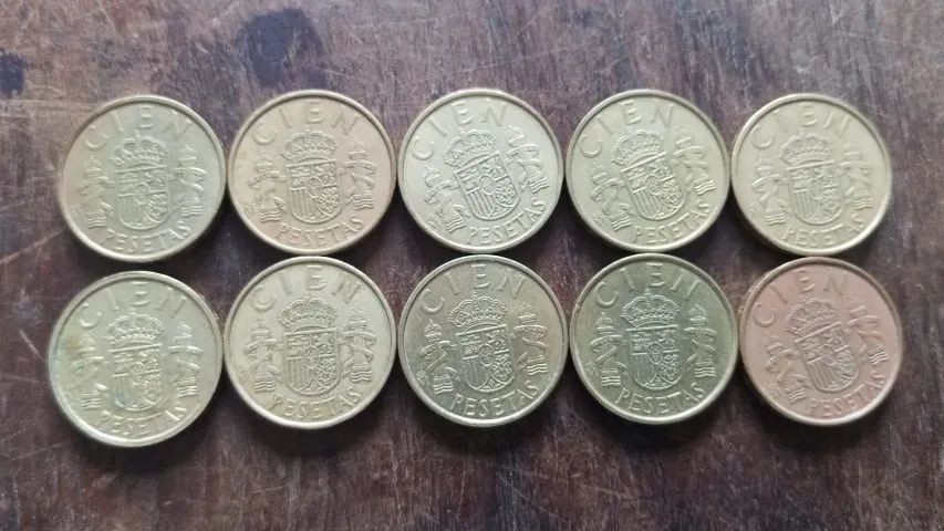 Moeda Estrangeira Antiga Espanha 100 Pesetas 1982 - 10 Un # Av - Foto 4
