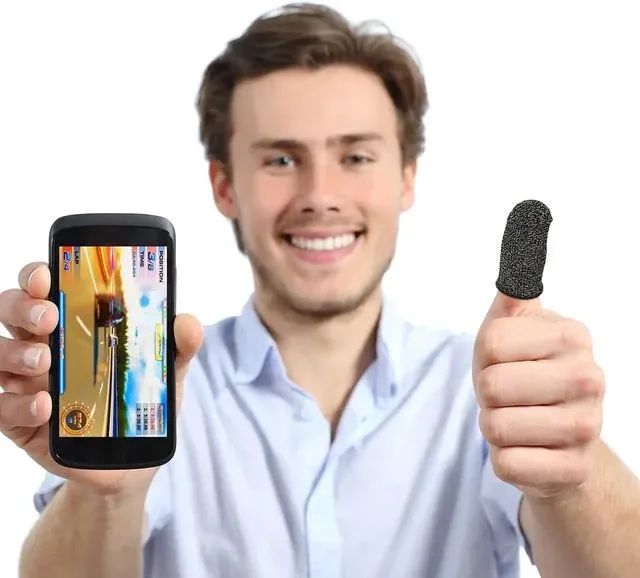 Luvas Antiderrapantes para Jogos Mobile - Foto 2