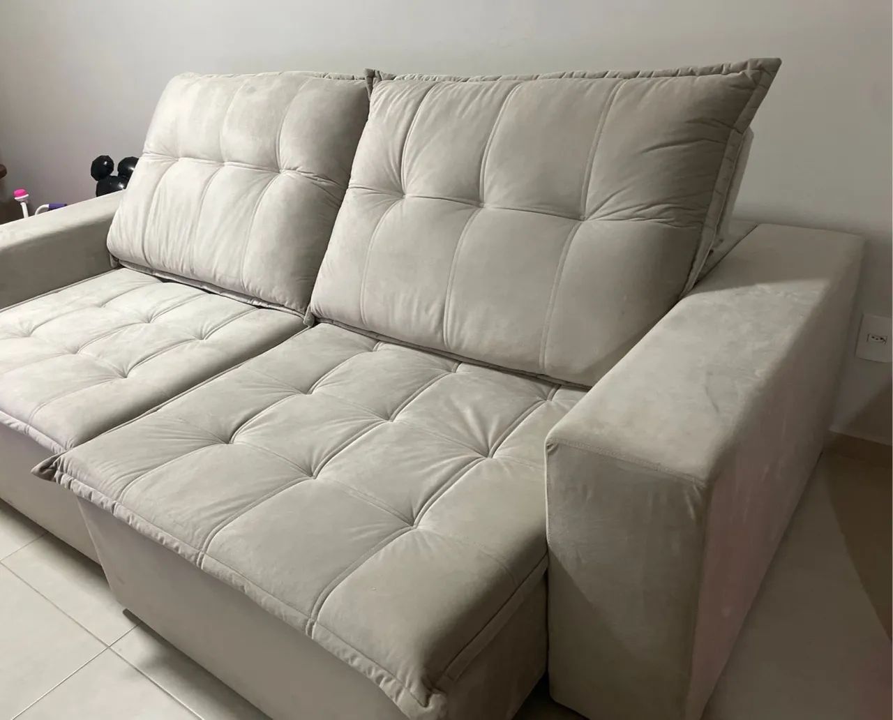 Off-white retractable sofa64385783509249120