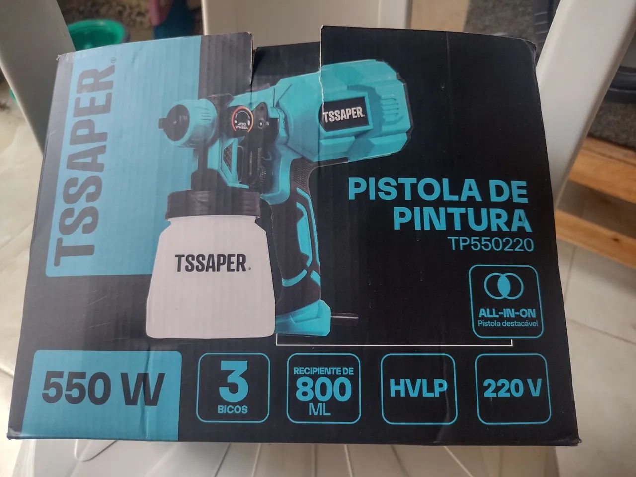 Pistola de pintura TSSAPER 550W - Nova - Foto 2