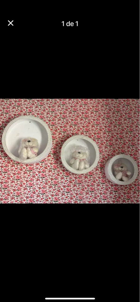 Nichos Decorativos com Ursos de Pelúcia