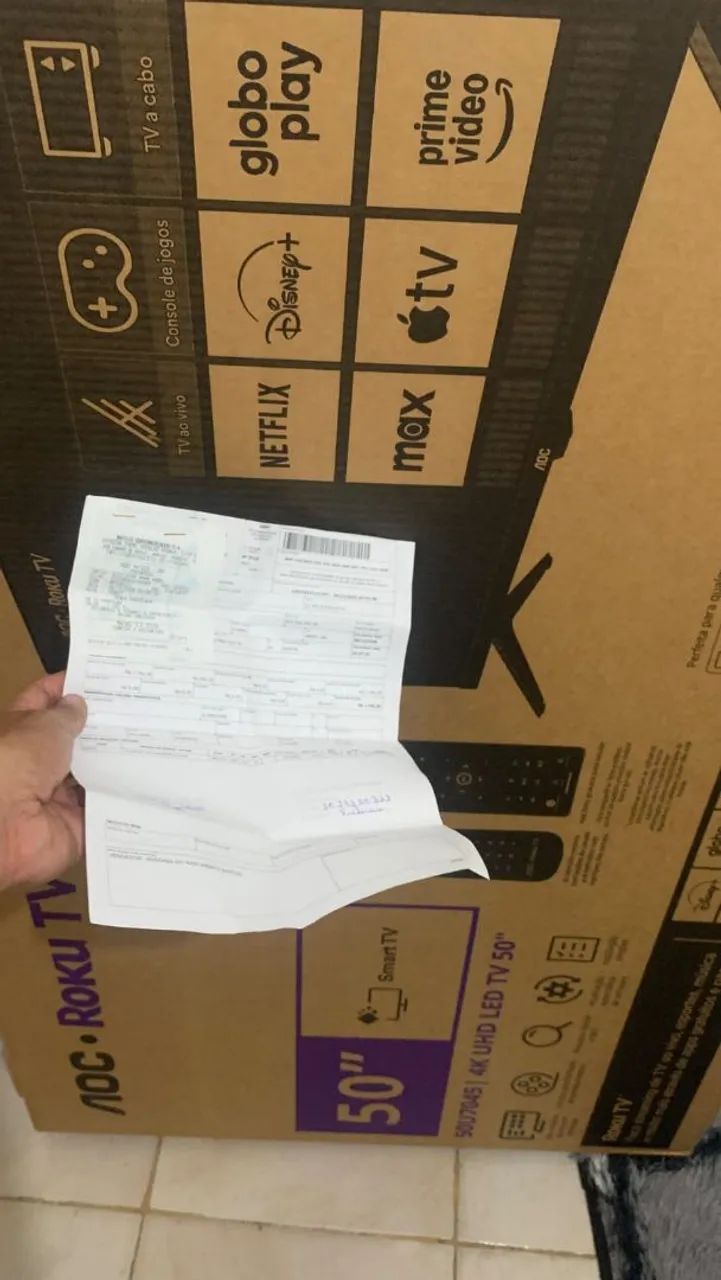 Tv Roku 50 Polegadas Nova Na Caixa Com Nota Fiscal e Garantia 64308571052545121