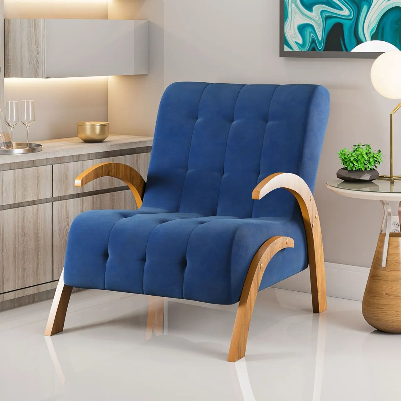 Poltrona Decorativa Bombom s87 - Foto 5