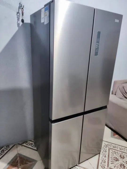 Geladeira Midea Inverter 482 Litros Painel Digital Inox Novíssimo Aceito Cartão  - Foto 5