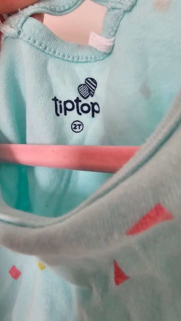 Macaquinho tip top infantil azul turquesa  - Foto 3